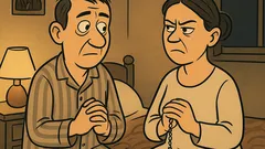 Banc: — Hei, Gheorghe! De unde vânătaia?